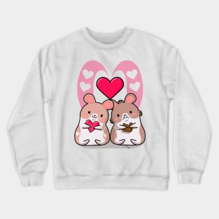 kawaii style, lovers mice, Valentine's day, cute kawaii mice. Crewneck Sweatshirt